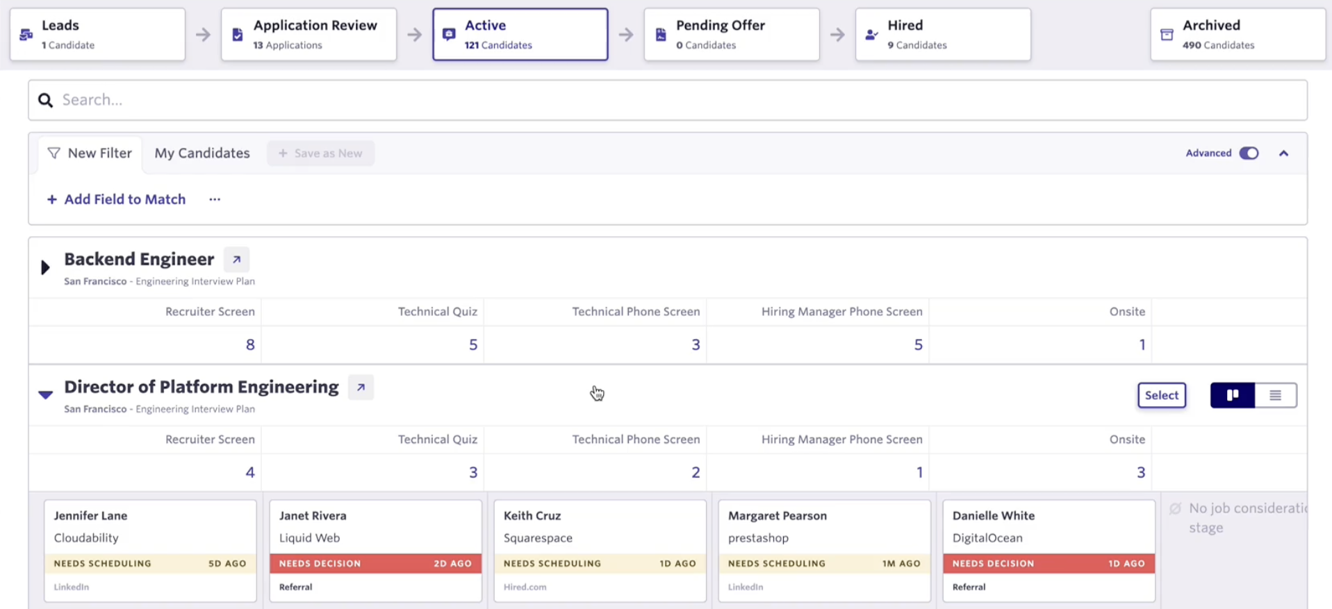 Ashby ATS Platform