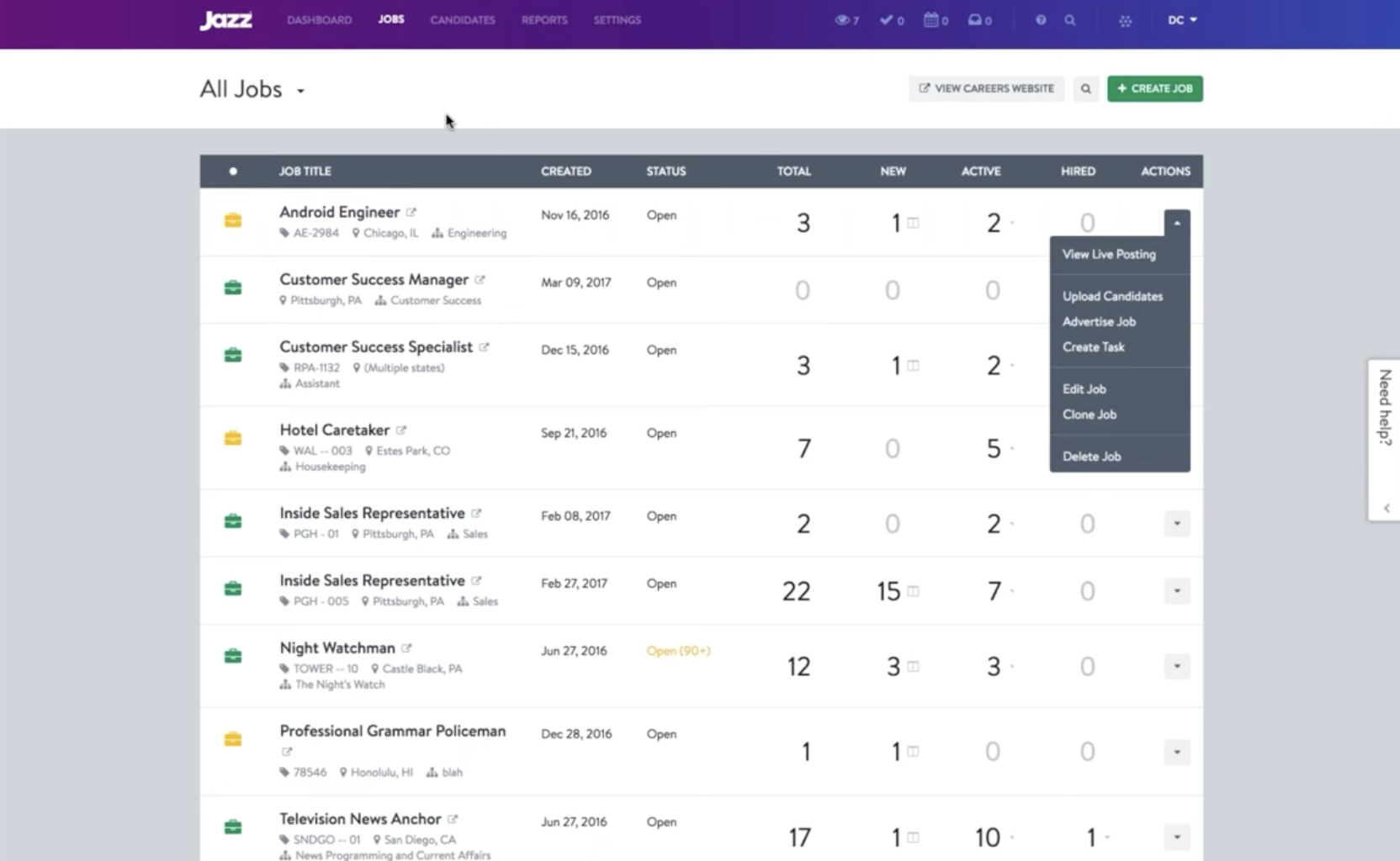 JazzHR ATS Platform